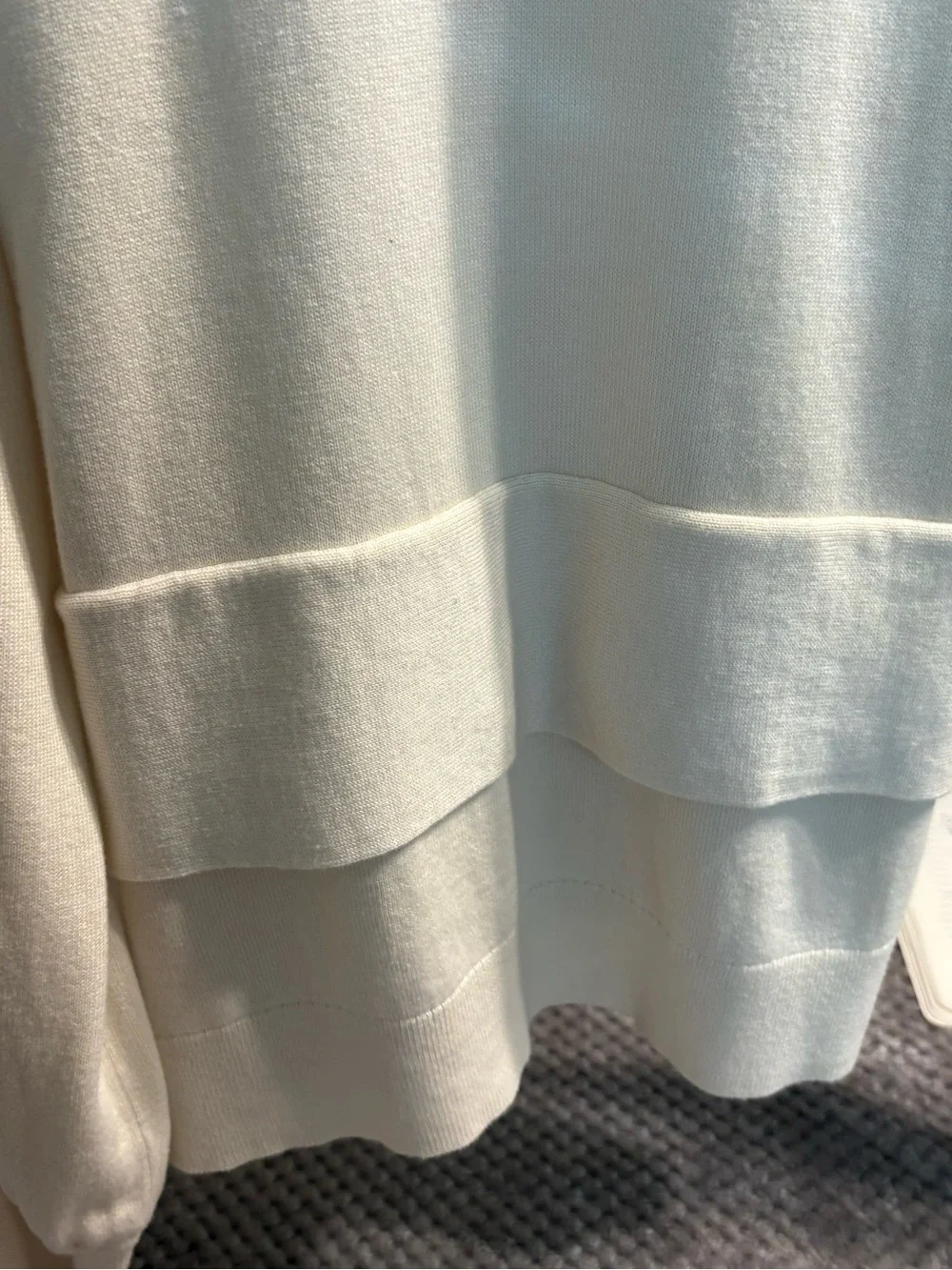 Ralph Lauren Cream Tie-Waist Long-Sleeve Sweatee - Picture 4 of 8